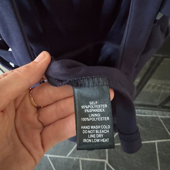 Lulus fit & flare mini dress in Navy - Picture 6 of 9